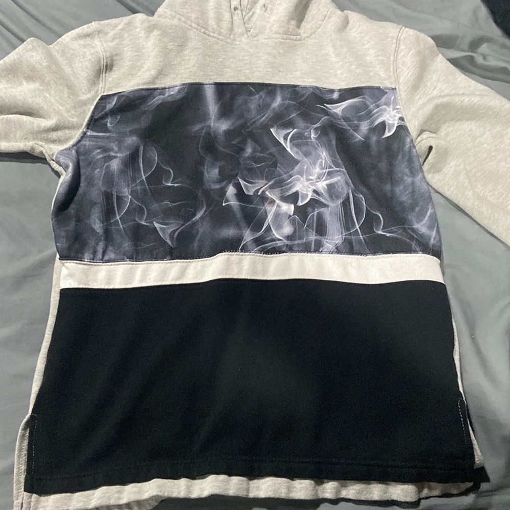 Grey and black hoodie M